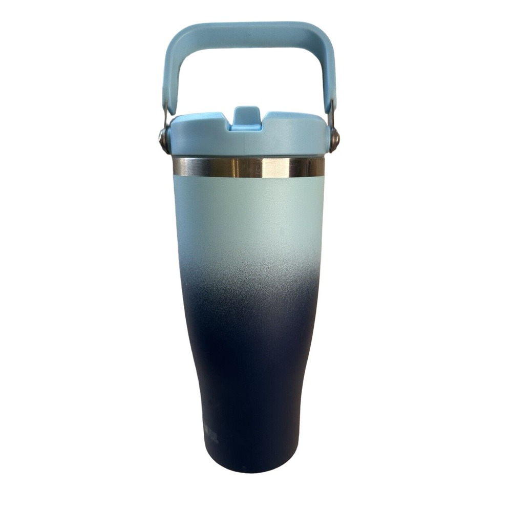 40oz Insulated Tumbler with Top Handle and Flip Straw lid - Leak Proof - NEW sb
